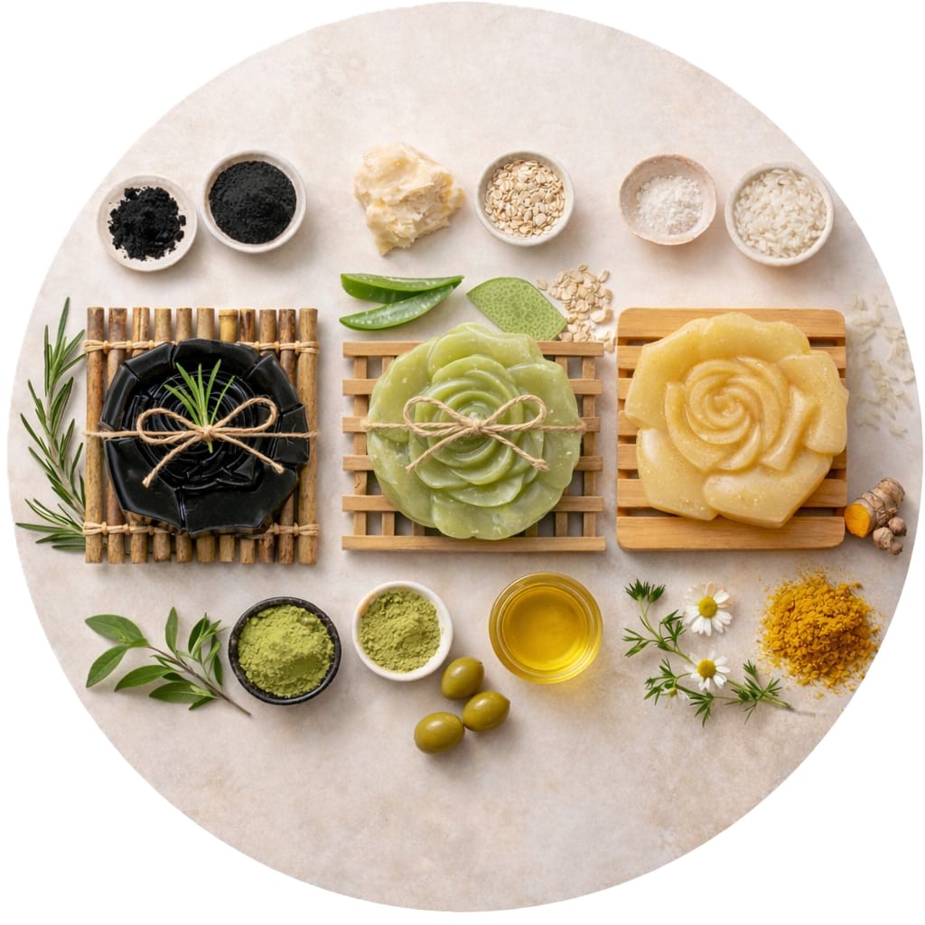 Jabones artesanales WAYSUMI con ingredientes naturales